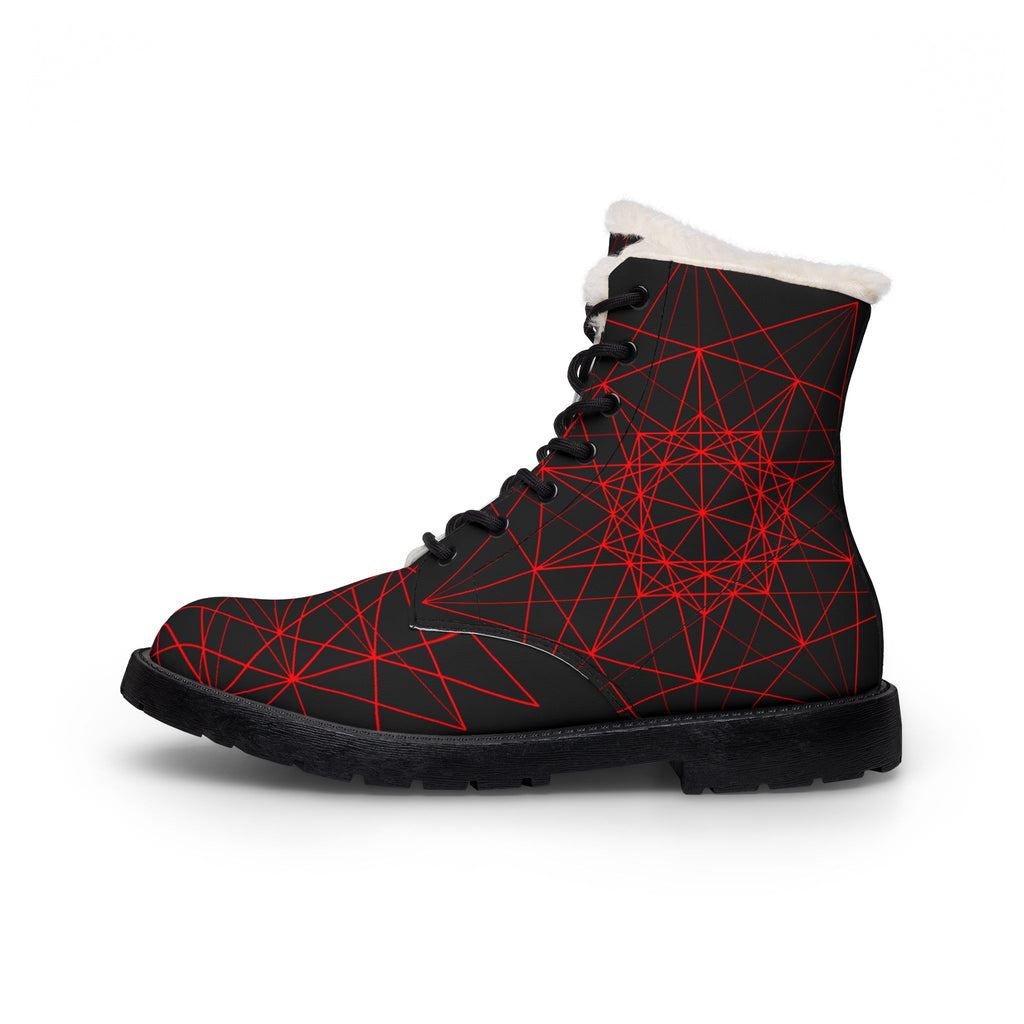 Fur-Lined Leather Boots