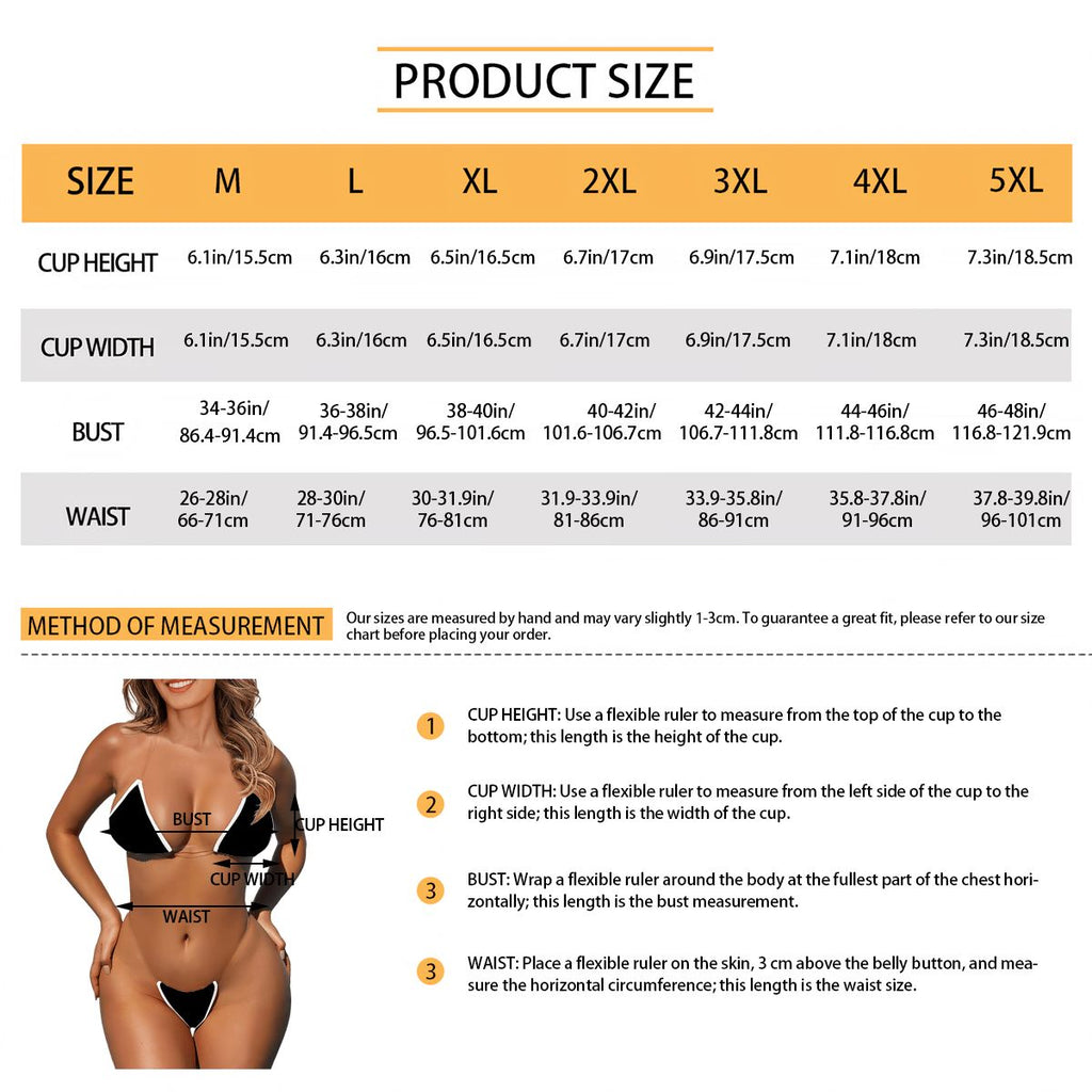 Bikini with Transparent Straps Customized Services