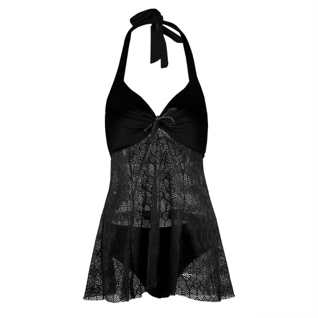 LaceUp Skirted Two Piece Swimsuit