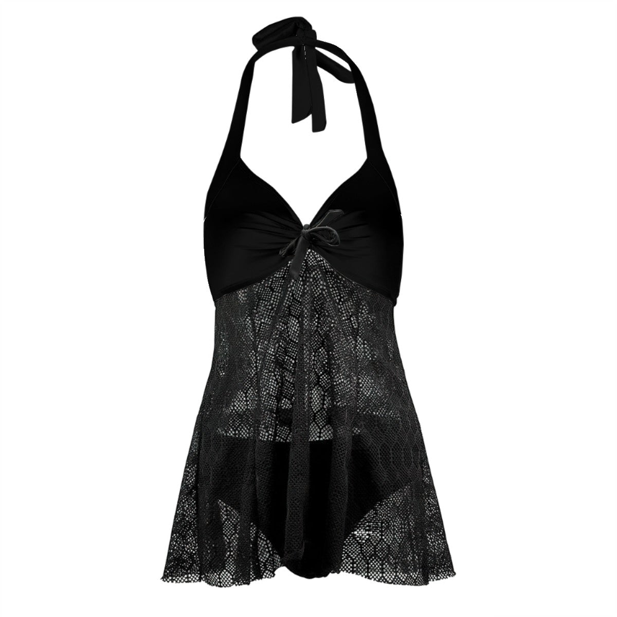LaceUp Skirted Two Piece Swimsuit