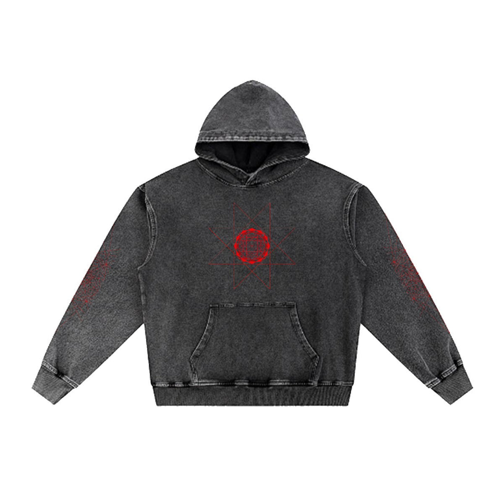 Denim Pullover Hoodie