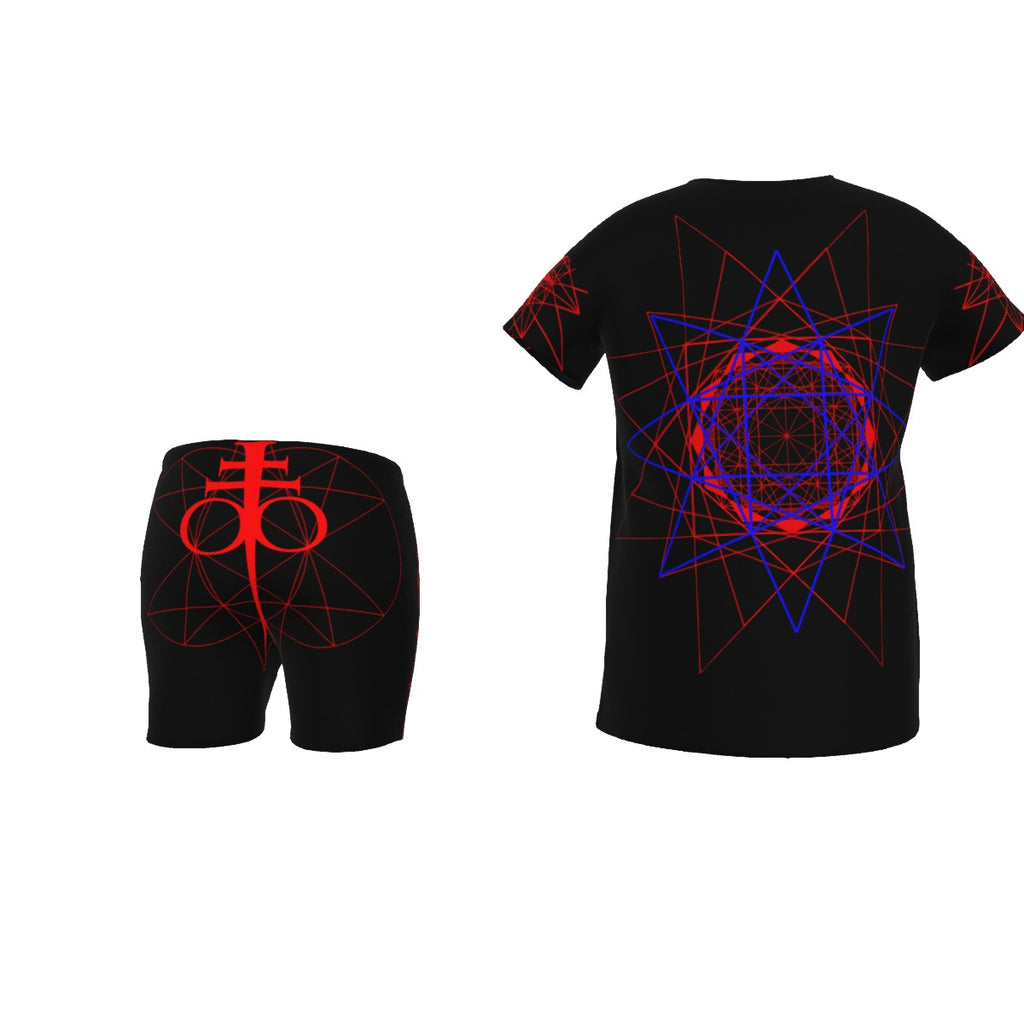 T-Shirt with Side Split and Shorts