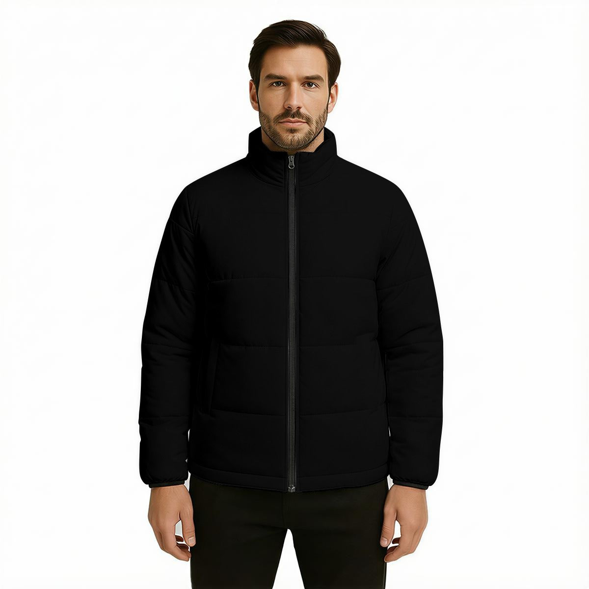 Warm Quilted Polyester Jacket
