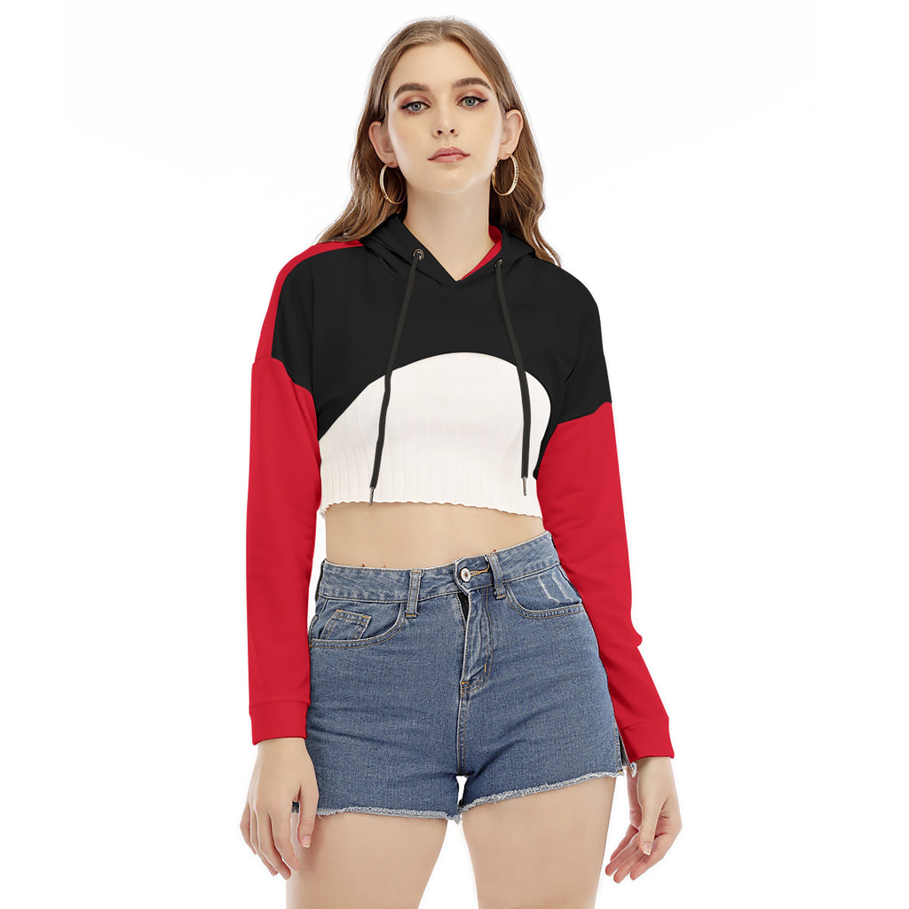KILLER WHALE CROP HOOTIE