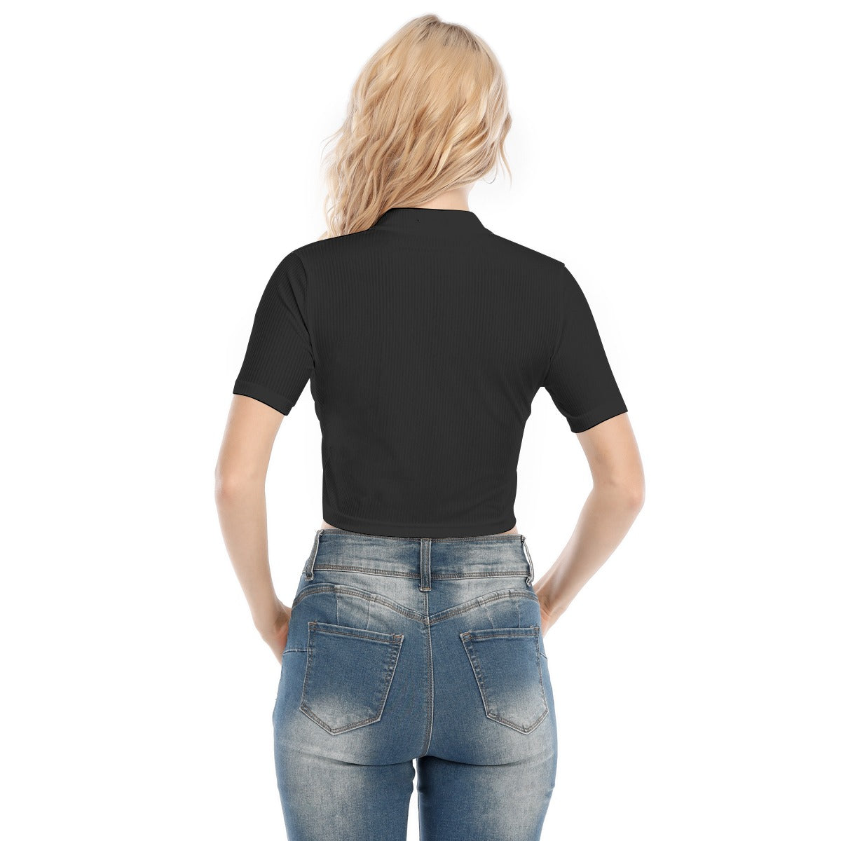 T-shirt With Two-way Zipper