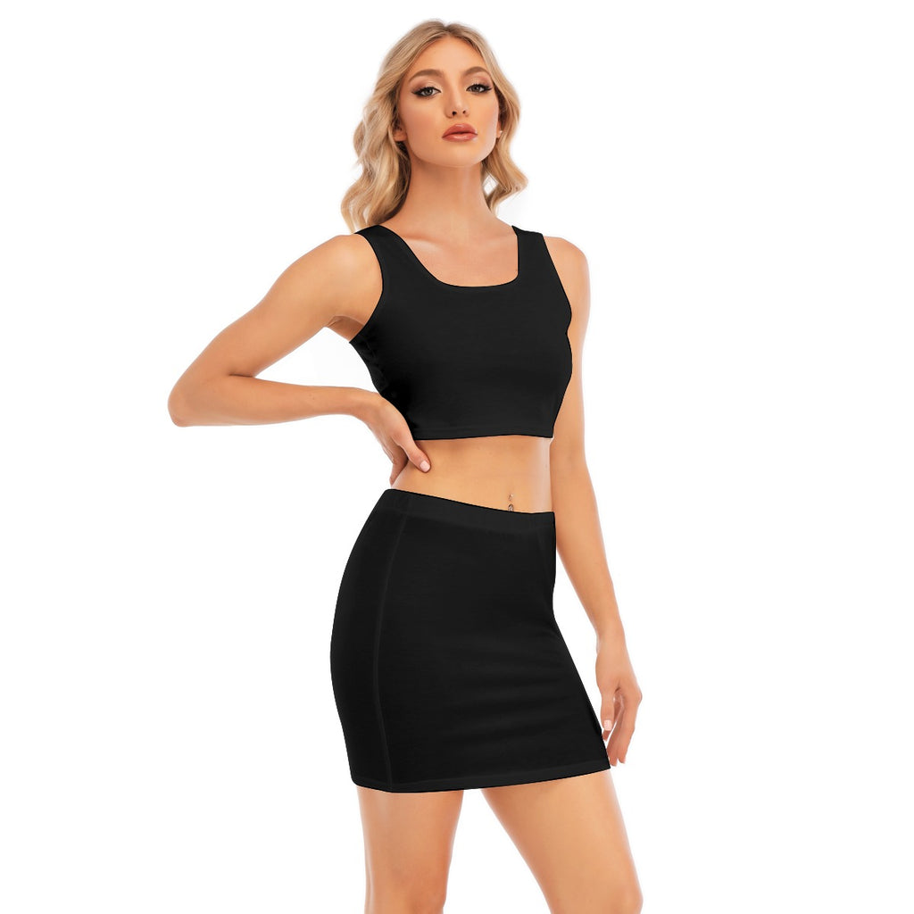 Camisole And Hip Skirt Suit