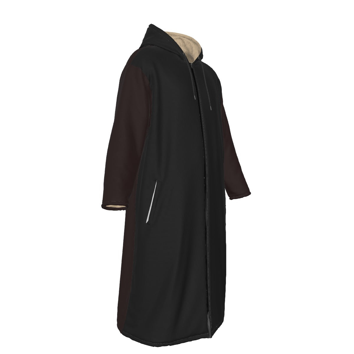 Long Fleece Zip Up Windbreaker