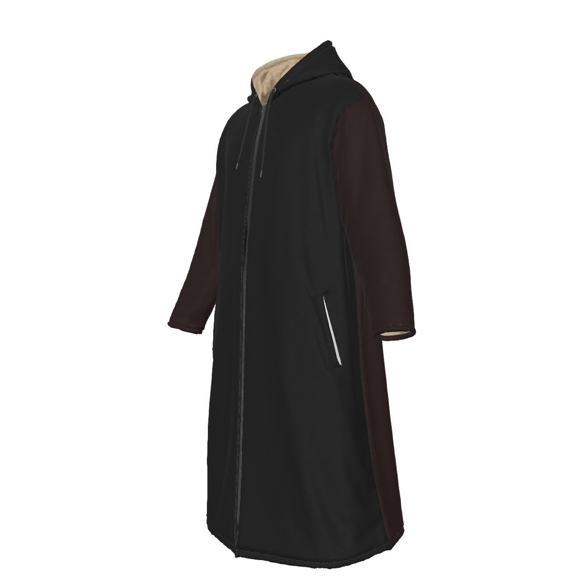 Long Fleece Zip Up Windbreaker