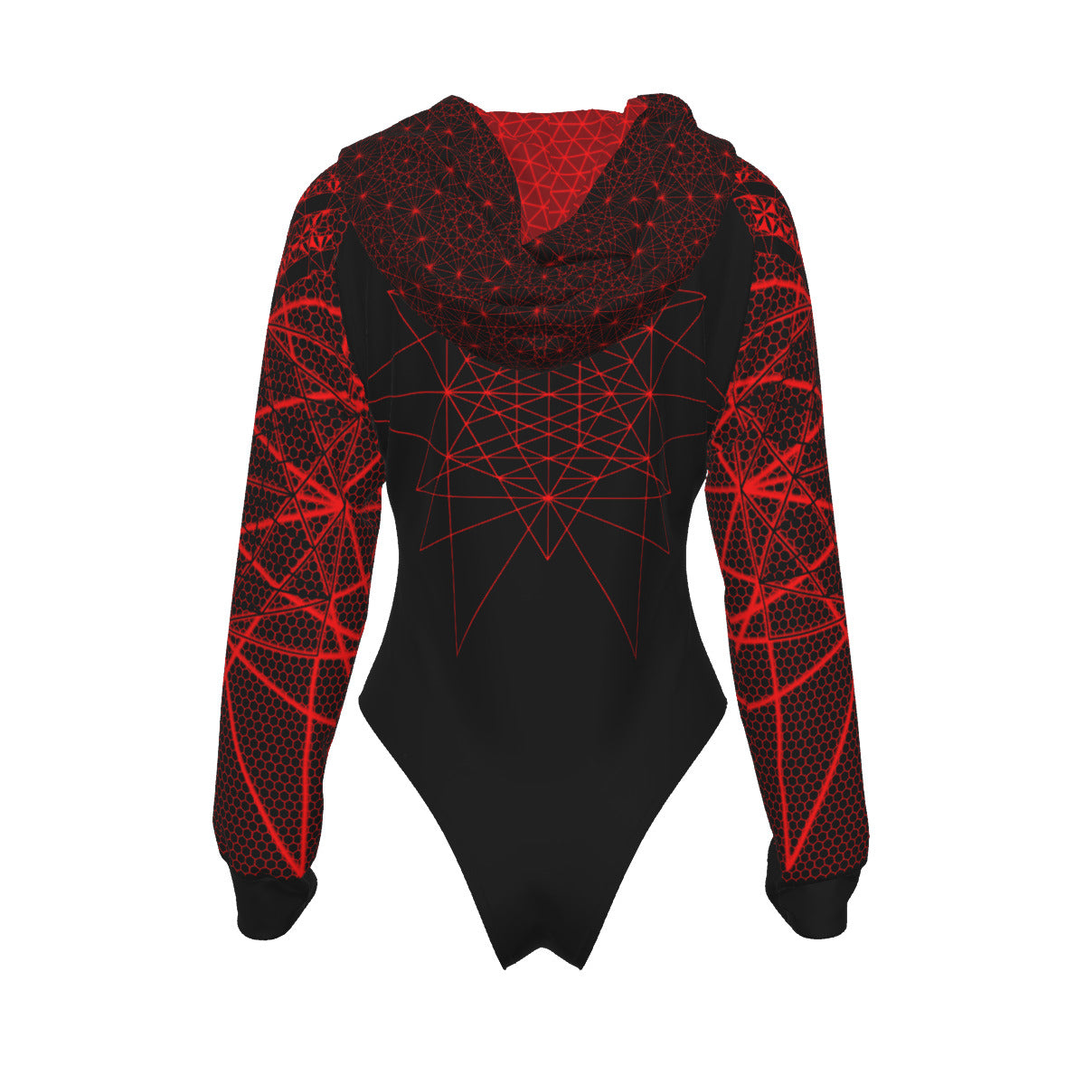 Raglan Sleeve Hooded Bodysuit