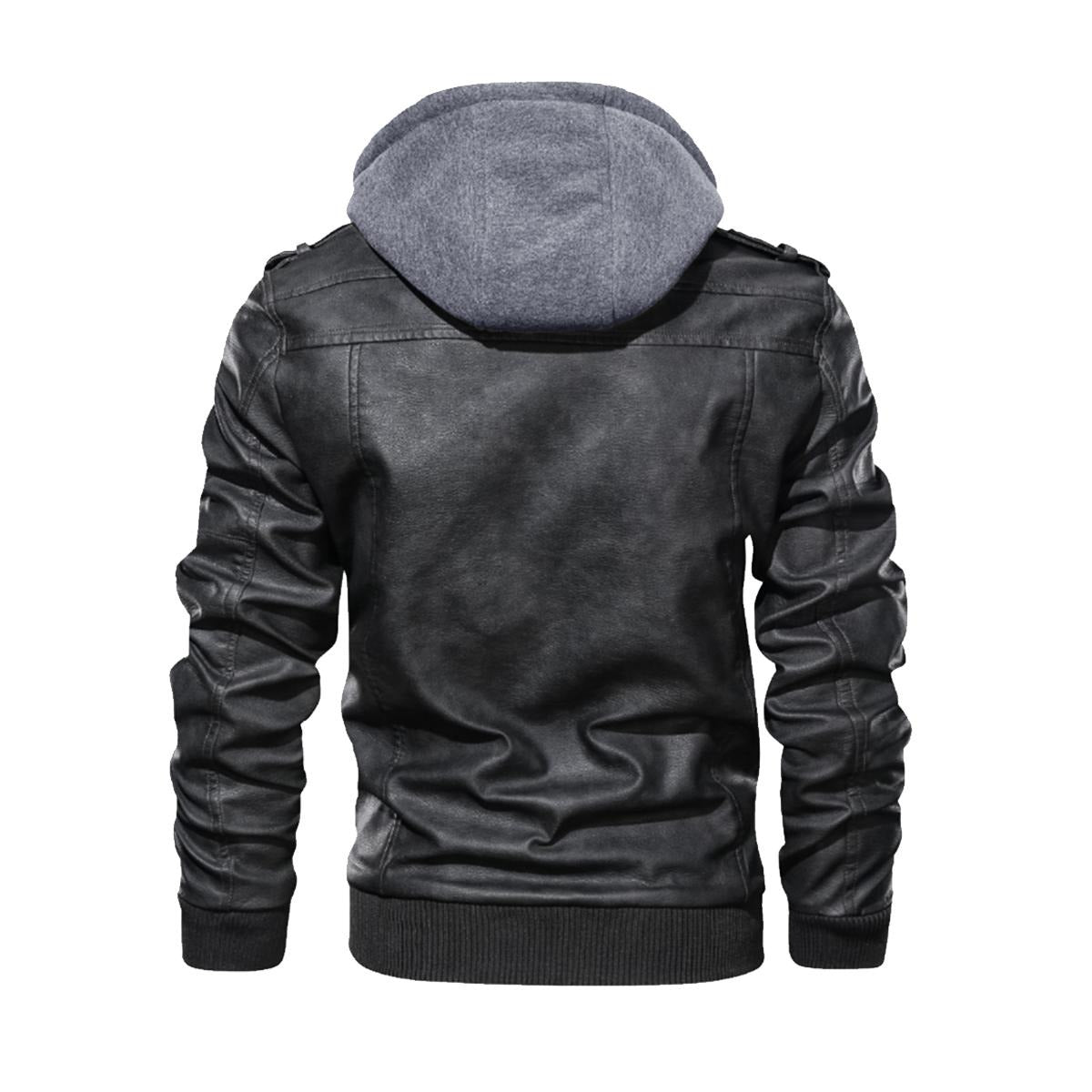Men's Zip Leather Jacket
