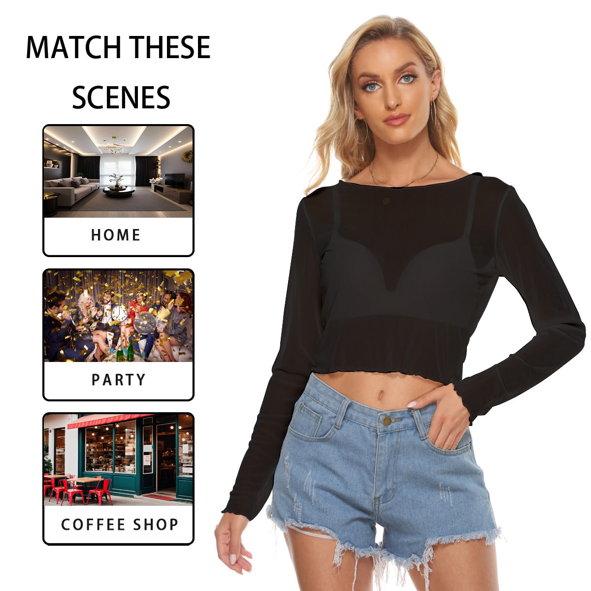 Mesh Long CROP T
