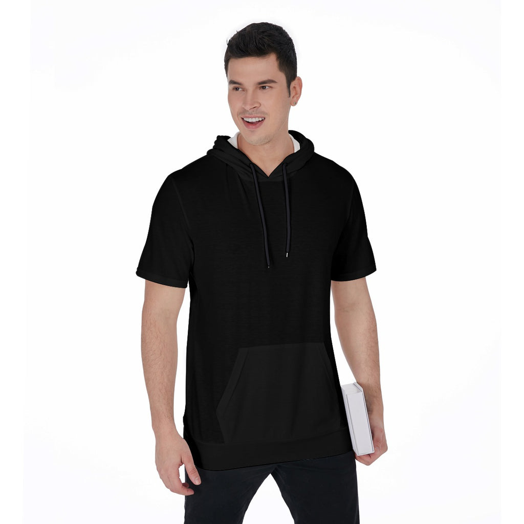 All-Over Print Men's Short Sleeve Hoodie T-Shirt