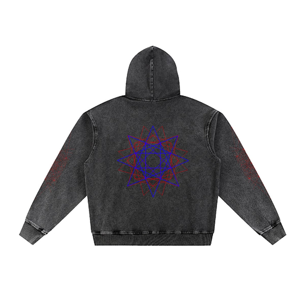 Denim Pullover Hoodie