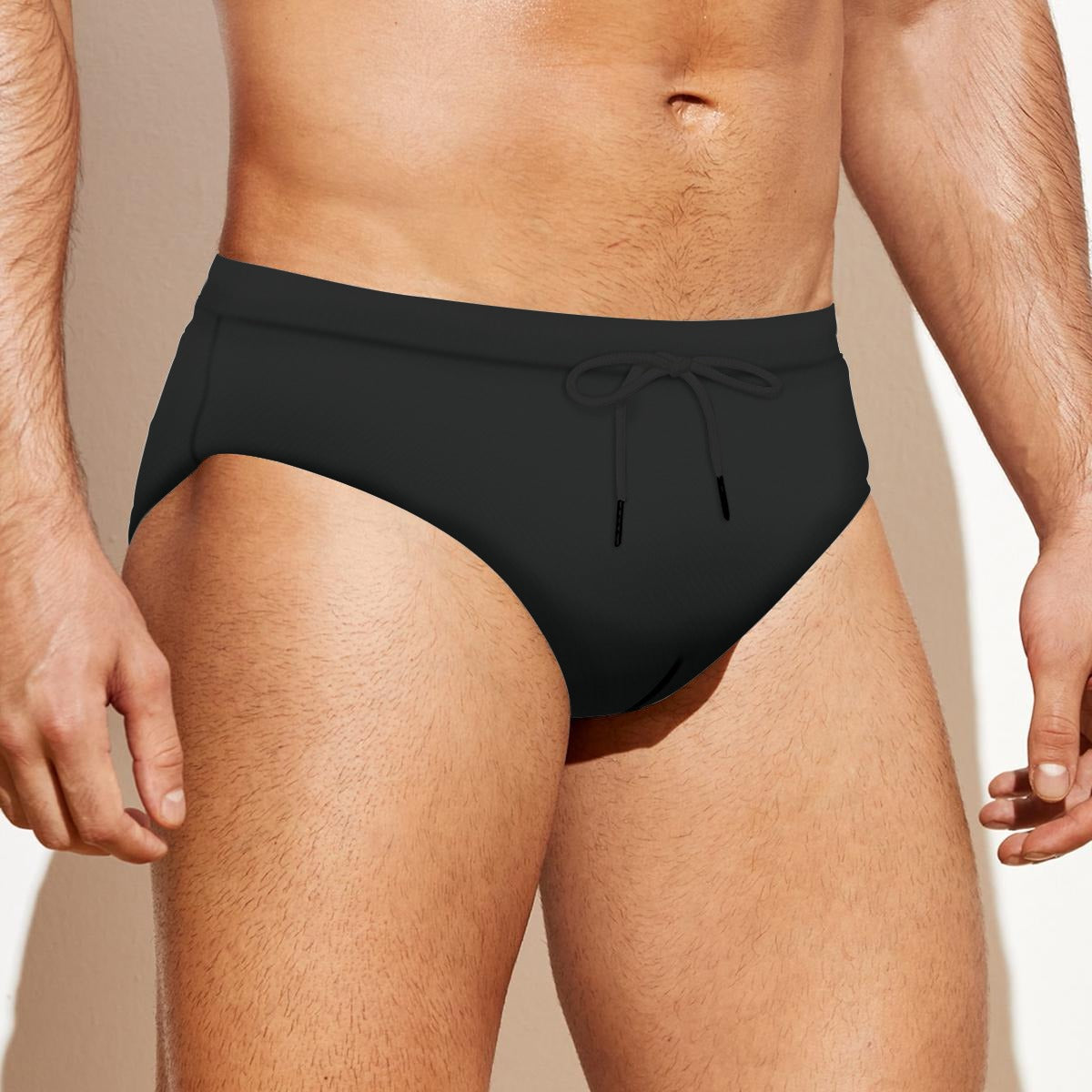 Men'S Drawstring Swim Briefs