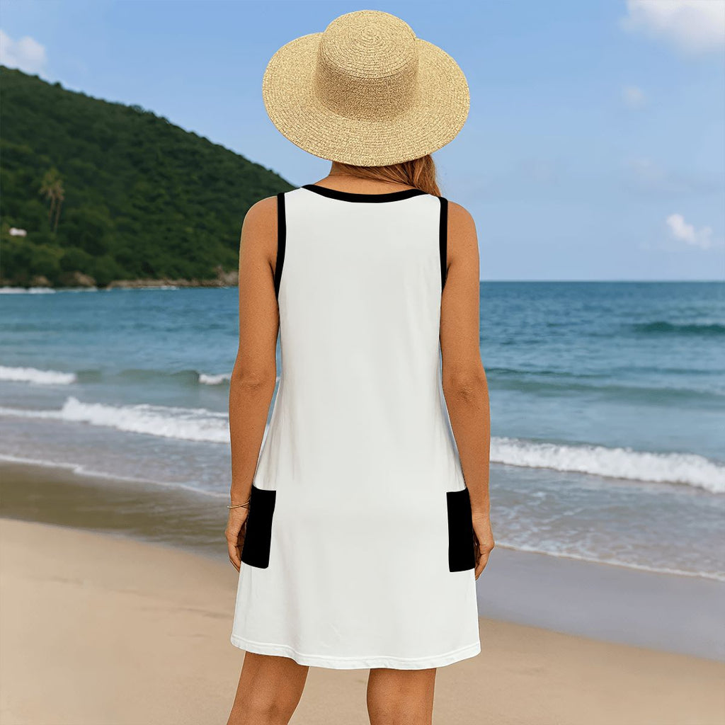 Women's Sleeveless Dress with Pockets