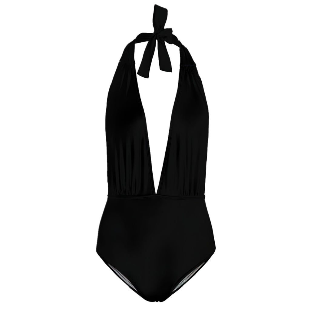 Deep V One Piece Swimsuit