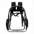 Clear Backpack with Mesh Pocket