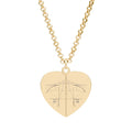 Hidden Message Heart Necklace (Engraving)