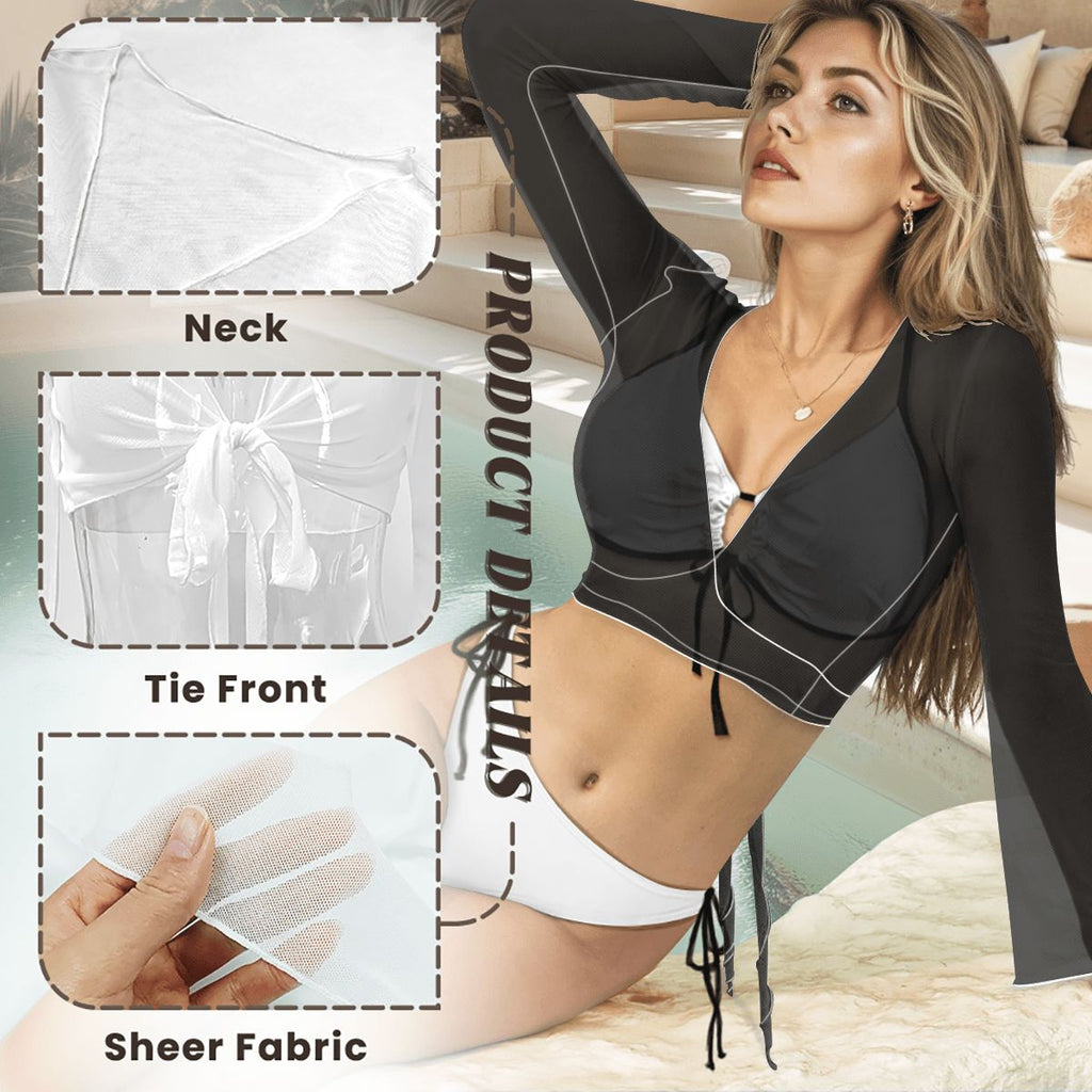 Swimsuit Cardigan Top Customized Services j
