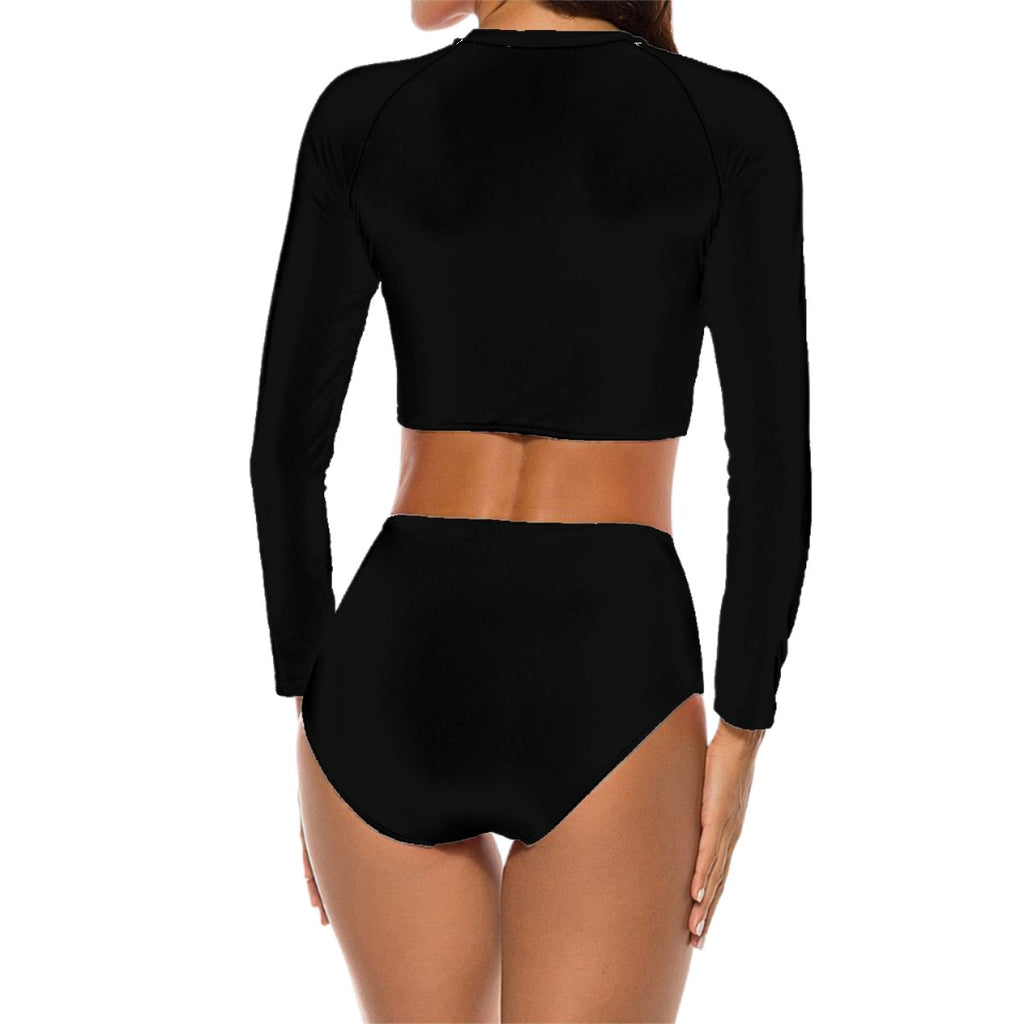 Women's Long Sleeve Two Piece Swimsui