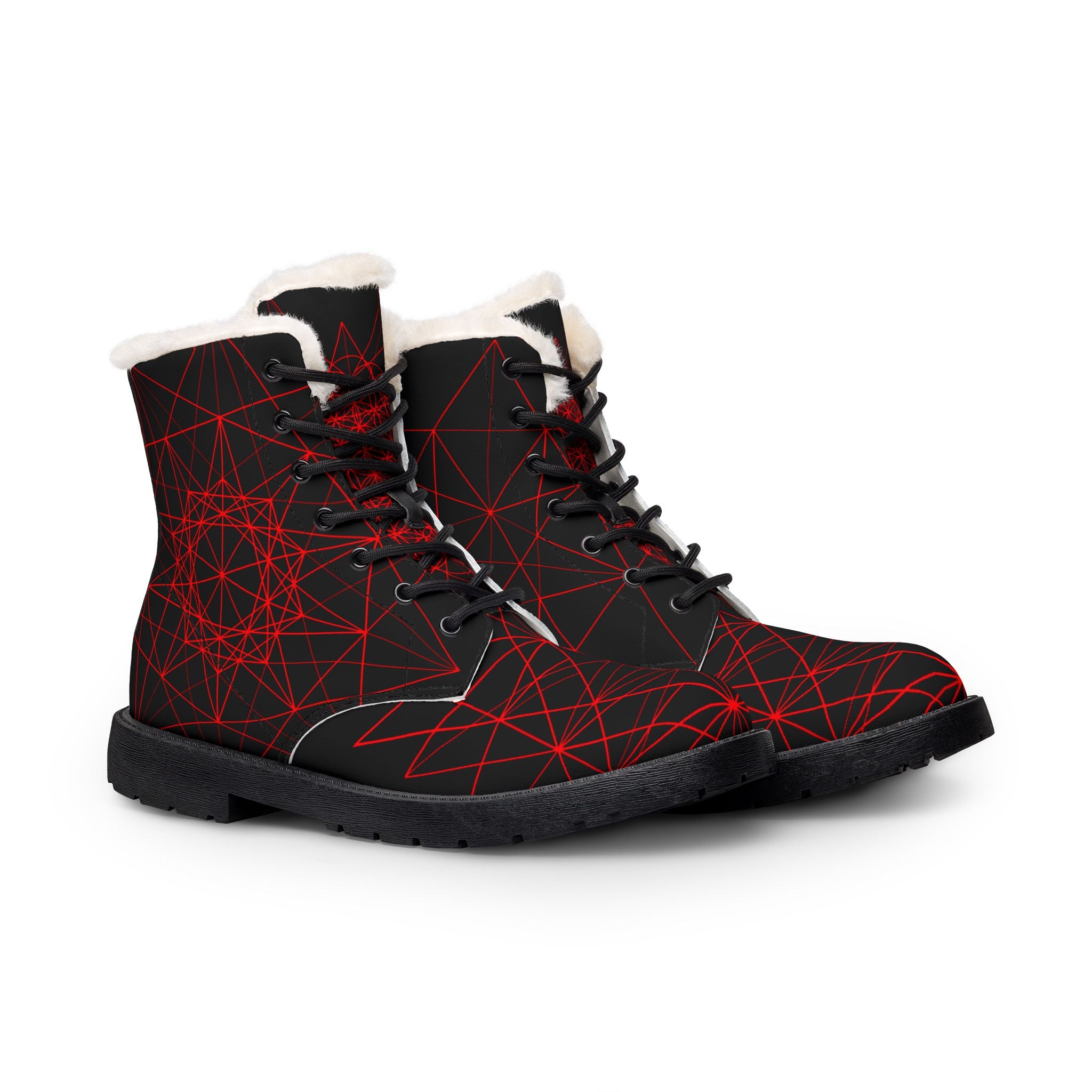 Fur-Lined Leather Boots
