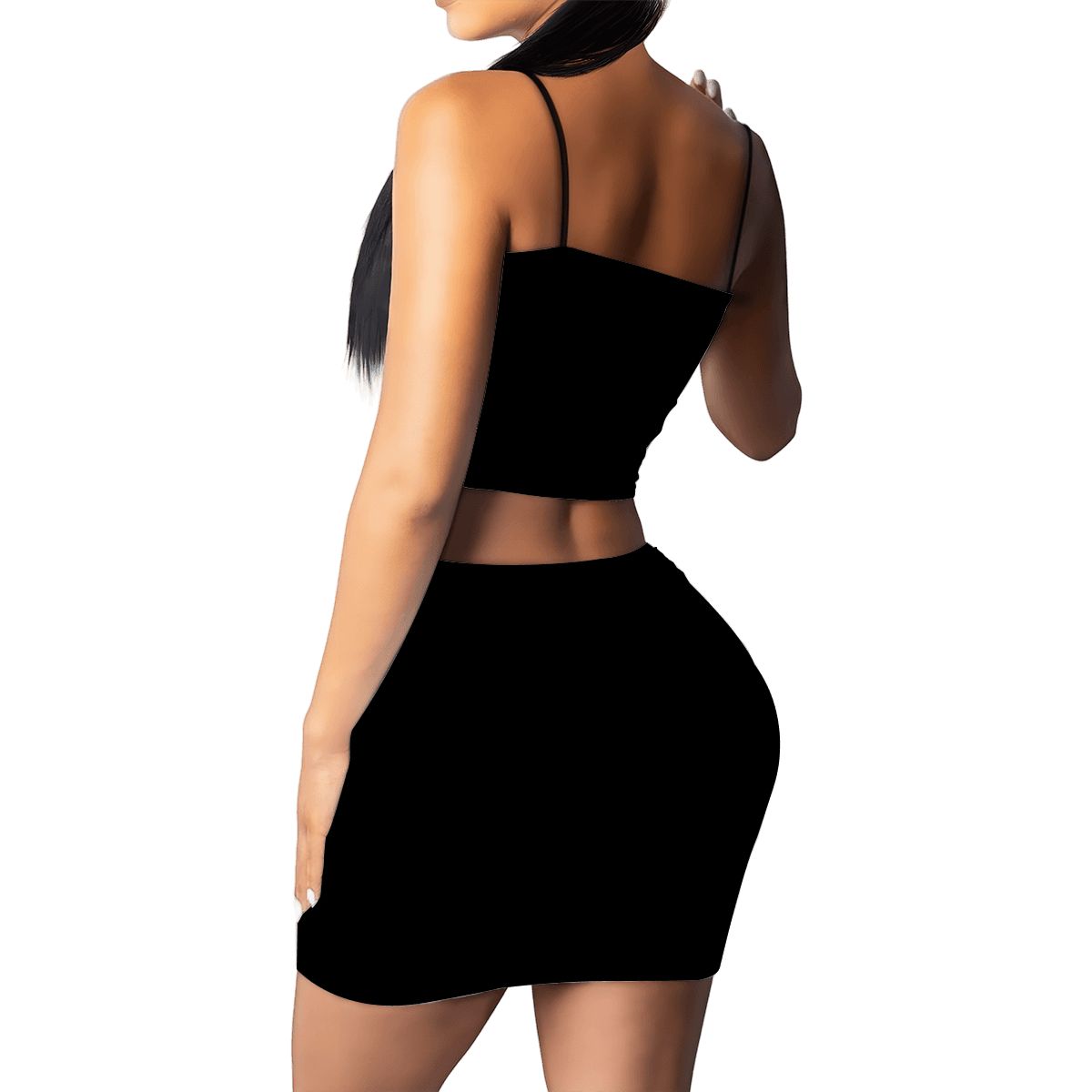 Crop Tank Mini Skirts Sets