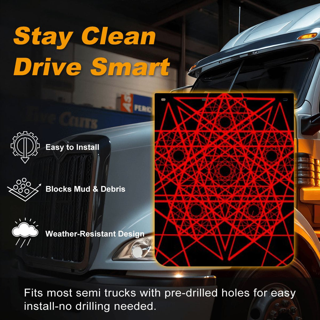 ASGUART METALCRUSHER ORE SILICA NUCLEAR SILICA CARGO Mud Flaps 2pcs for Semi Truck