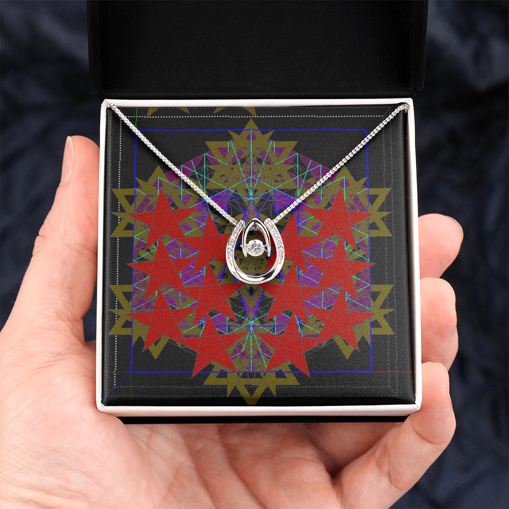 CRESCENT SPIRITS OV HARTS HORN SIRCONIA NECKLACE