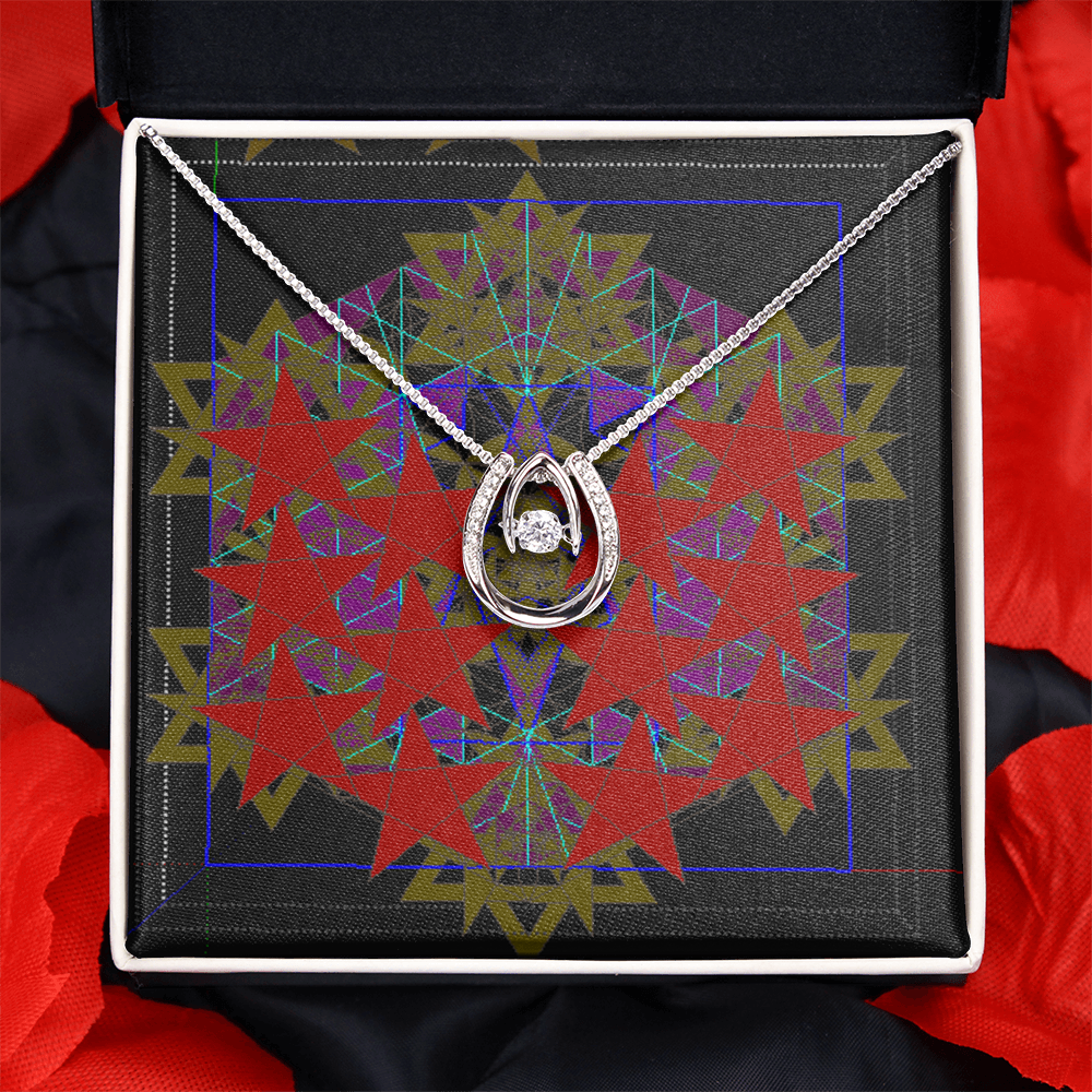 CRESCENT SPIRITS OV HARTS HORN SIRCONIA NECKLACE