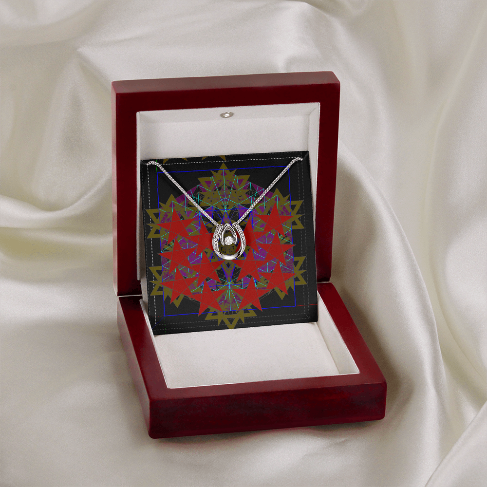 CRESCENT SPIRITS OV HARTS HORN SIRCONIA NECKLACE