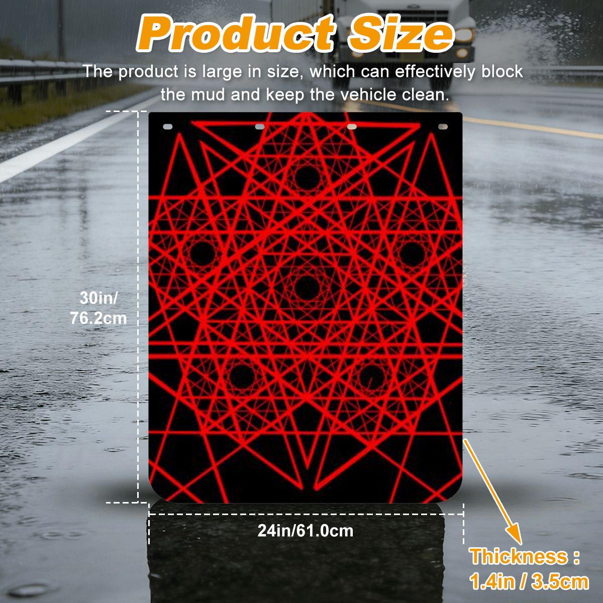 ASGUART METALCRUSHER ORE SILICA NUCLEAR SILICA CARGO Mud Flaps 2pcs for Semi Truck